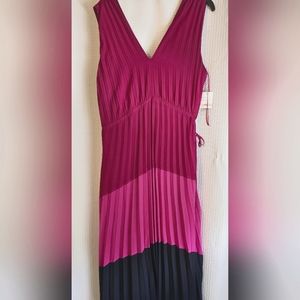 NWT: Colorblock high-low dress